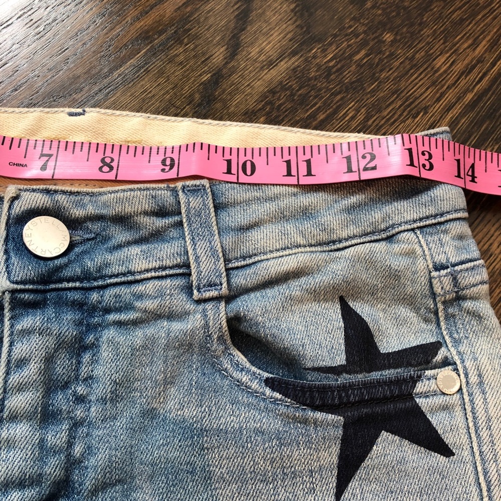 Stella McCartney Multi Color Star Print Jean Sz 25 - Picture 14 of 14